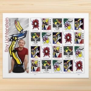 100 Roy Lichtenstein Pop Art USPS Forever Stamps Wedding Invitations Save Date